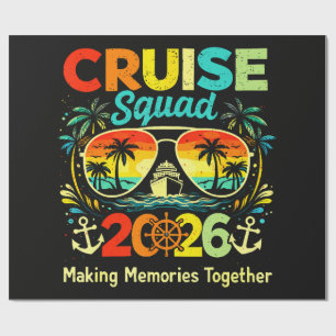 Cruise Squad 2026 Summer Vacation Wrapping Paper