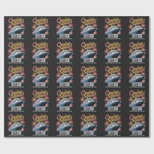 Cruise Squad 2026 Summer Vacation Wrapping Paper