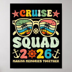 Cruise squad 2026 sunglasses retro vintage making poster