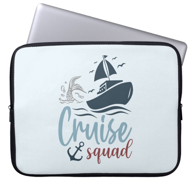 Cruise Squad Adventure Laptop Sleeve (Front)