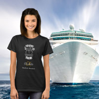 Cruise squad black white monogram name