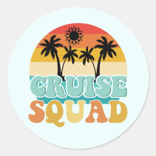Cruise Squad Classic Round Sticker
