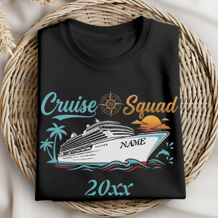 Cruise Squad Custom Name Personalised Vacation T-Shirt