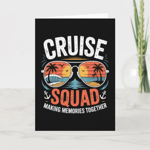 Cruise Squad Family Group Matching Summer Cruise V Card