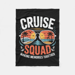 Cruise Squad Family Group Matching Summer Cruise V Fleece Blanket