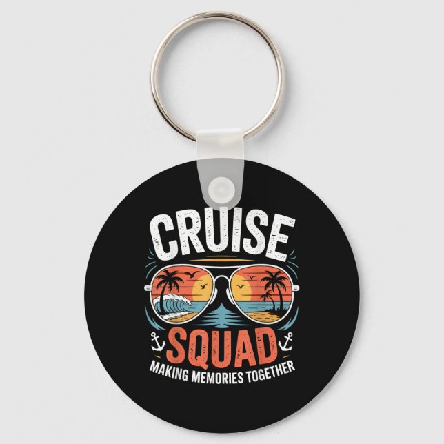Cruise Squad Family Group Matching Summer Cruise V Key Ring (Front)