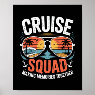 Cruise Squad Family Group Matching Summer Cruise V Poster