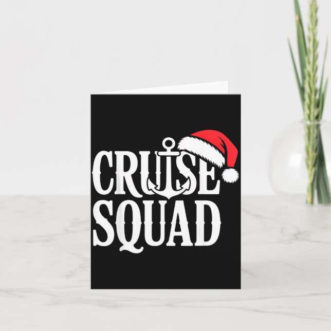 Cruise Squad Festive Srit Nautical Lovers Christma Card (Front)