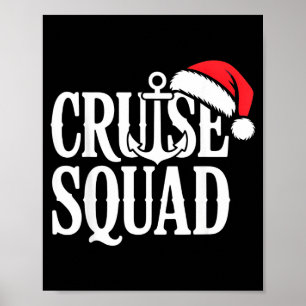 Cruise Squad Festive Srit Nautical Lovers Christma Poster