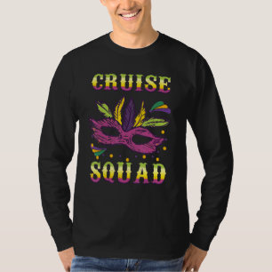 Cruise Squad Mask Masquerade Festival Parade Mardi T-Shirt