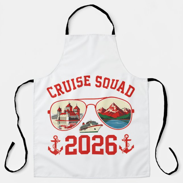 Cruise Squad Switzerland Vacation Trip 2026 Apron (Front)