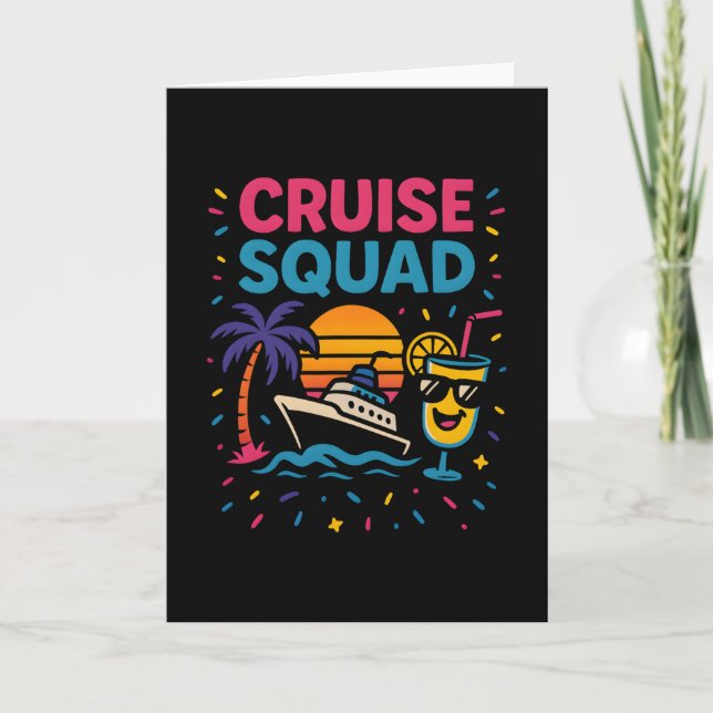 Cruise Squad Vacation Vibes  Card (Front)