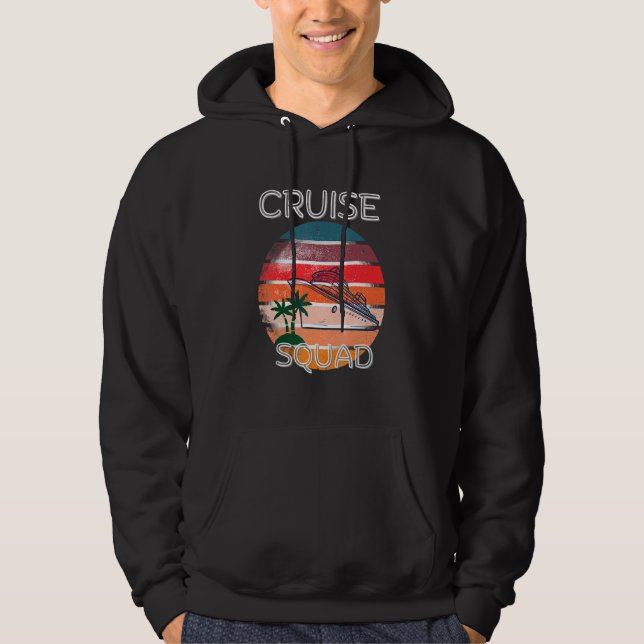 Cruise Squad with Coconut tree Hoodie (Front)