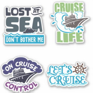 Cruise Stickers Set 1 Vacation Ship
