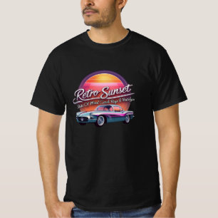 Cruise the Retro Sunset – Ride Rays & Nostalgia T-Shirt