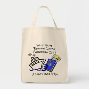 Cruise Themed Grocery Tote Bag