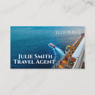 Cruise Travel agent business card