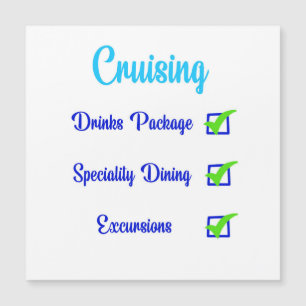 Cruise vacation check list