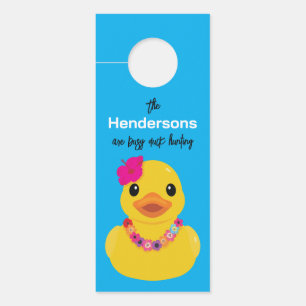 Cruise Vacation Duck Hunting Personalised Hawaii Door Hanger