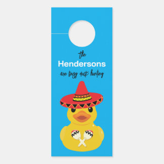 Cruise Vacation Duck Hunting Personalised Mexico Door Hanger