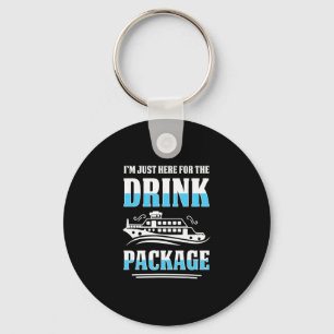 Cruise Vacation Funny Drinking Tail Party Shirt 5 Key Ring