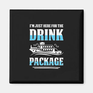 Cruise Vacation Funny Drinking Tail Party Shirt 5 Magnet