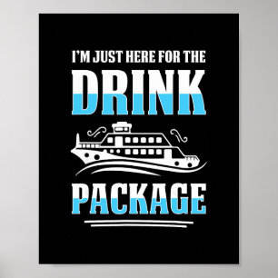 Cruise Vacation Funny Drinking Tail Party Shirt 5 Poster