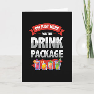 Cruise Vacation Funny Drinking Tail Party Shirt Card