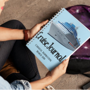 Cruise Vacation Journal Notebook Ship Custom