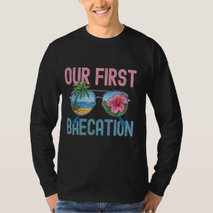 Cruise Vacation Matching Couple Our First Baecatio T-Shirt