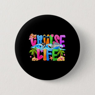 Cruise Vacation Ship Travel Holiday Cruising on 6 Cm Round Badge