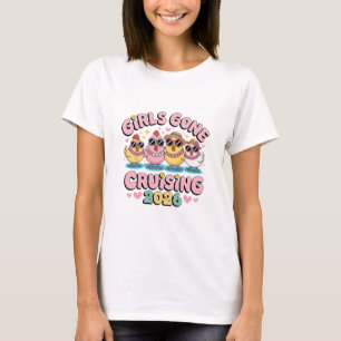 Cruise Vacation Trip Chicken Girls Gone Cruising 2 T-Shirt