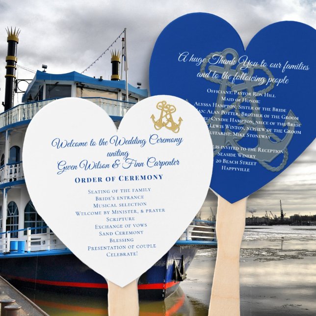 Cruise Wedding Anchors Program Fan (Creator Uploaded)