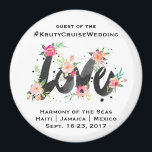 Cruise Wedding Door Magnet<br><div class="desc">Great to help guests identify their room in a sea of halls of identical doors.</div>