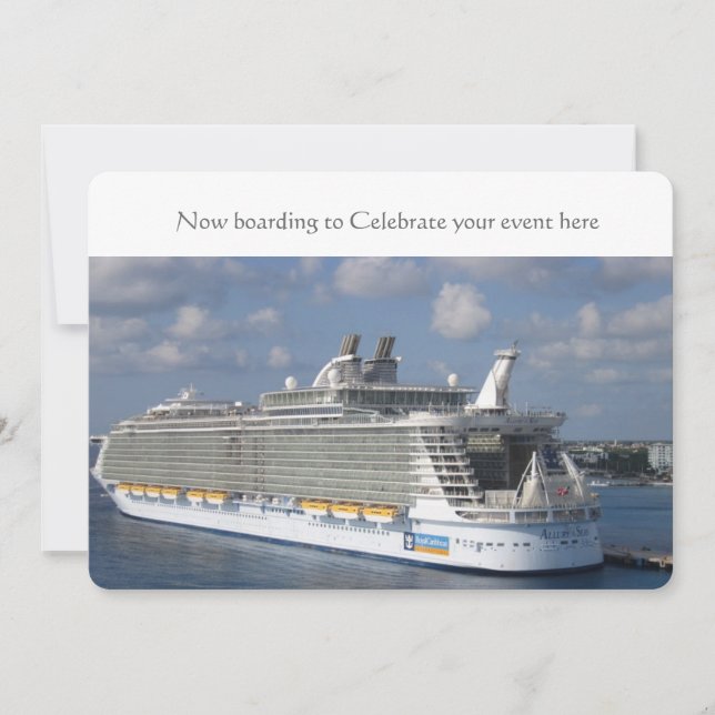 Cruise wedding invitation (Front)