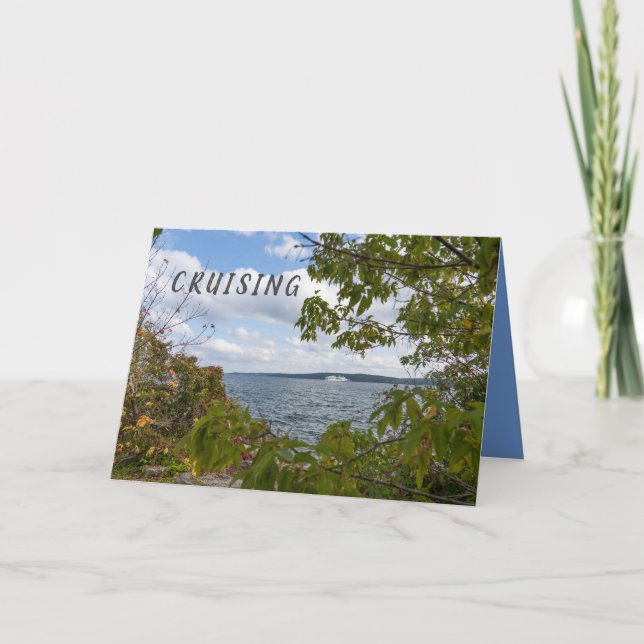 Cruise wish for great vacation trip card (Front)
