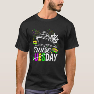Cruiseday Mardi Gras Celebrations Parade Boat Fat T-Shirt
