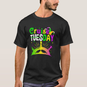 Cruiseday Mardi Gras Celebrations Parade Boat Fat  T-Shirt