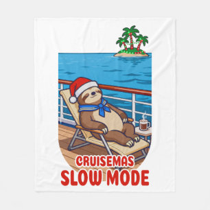 Cruisemas Slow Mode Fleece Blanket