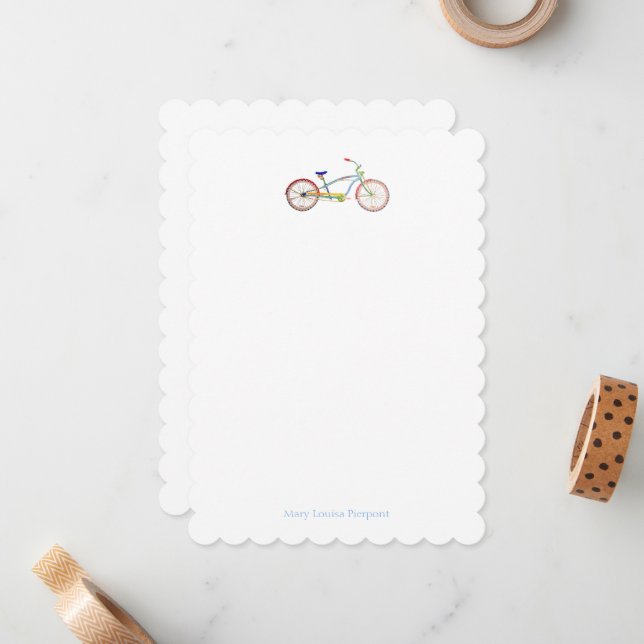 "Cruiser" Bike personalised Card (Front/Back In Situ)