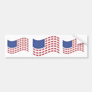 cRUISER-fLAG-wAVE Bumper Sticker