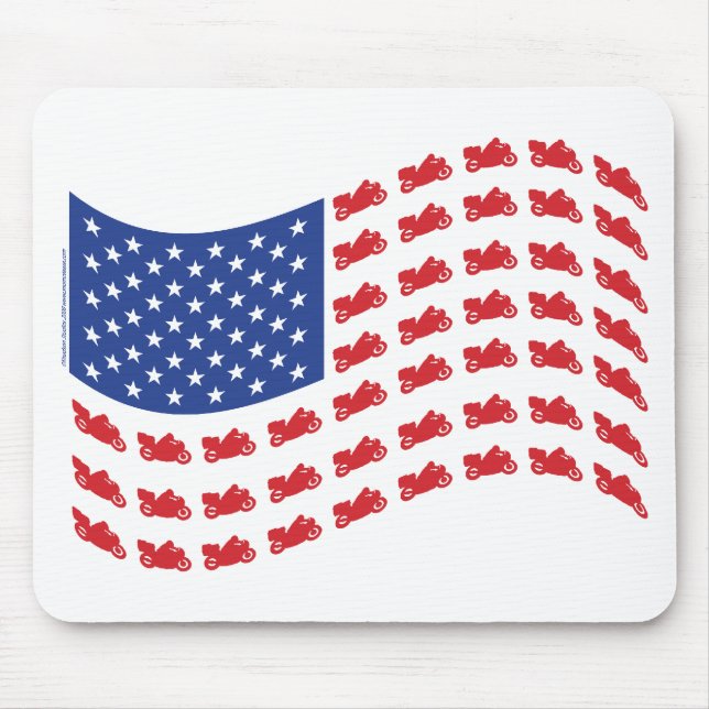 cRUISER-fLAG-wAVE Mouse Pad (Front)