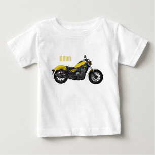 Cruiser motorcycle cartoon illustration baby T-Shirt