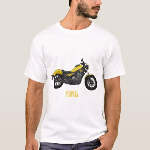 Cruiser motorcycle cartoon illustration T-Shirt