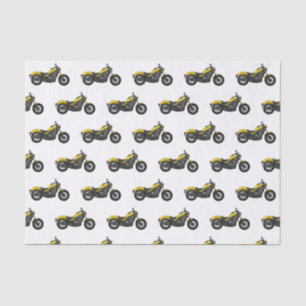 Cruiser motorcycle cartoon illustration  tissue paper