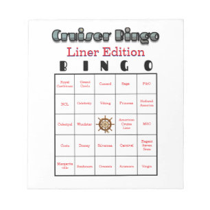 Cruiser's Bingo Liner Edition Notepad