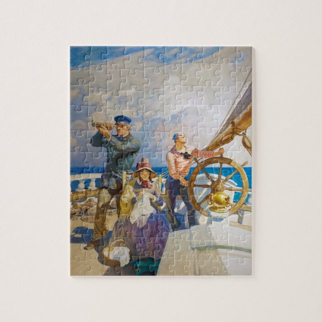 Cruises by Newell Convers Wyeth Jigsaw Puzzle (Vertical)