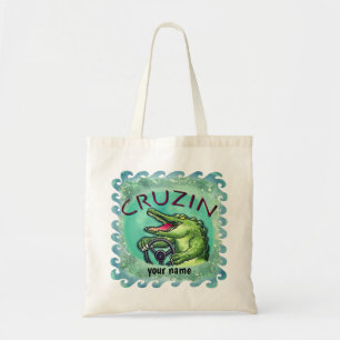 Cruisin Alligator tote bag