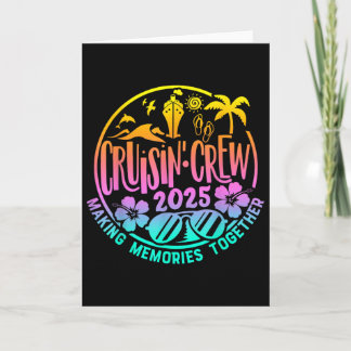 Cruisin Crew 2025 Cruise Family Friends Vacation M Card