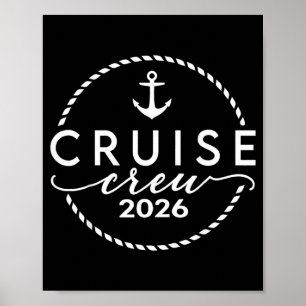 Cruisin Crew 2026 Cruise Family Friends Vacation Poster